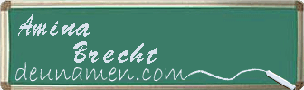 Amina Brecht Visitenkarte